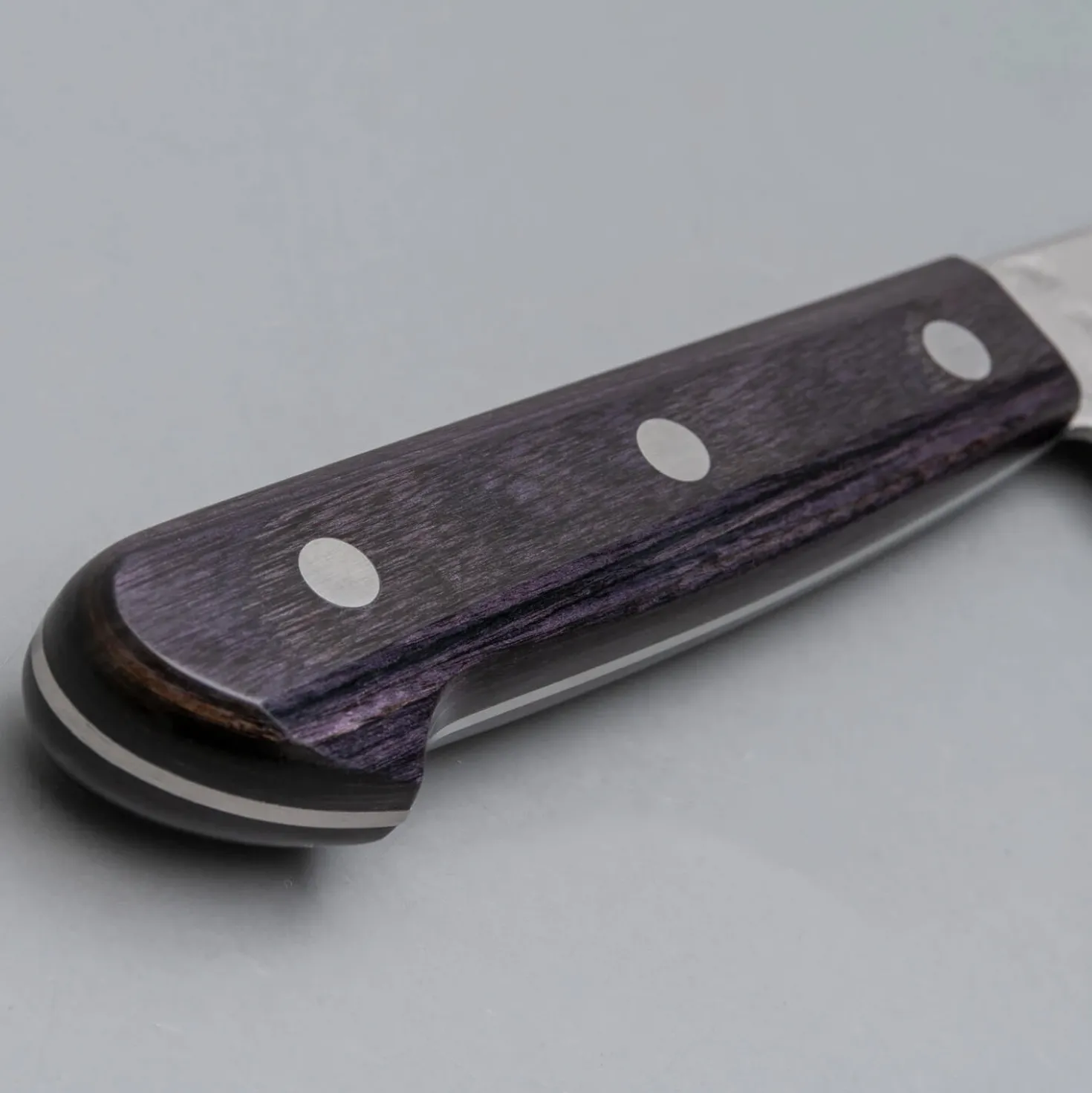 Tsunehisa Ginsan Nashiji Purple Santoku 17 cm
