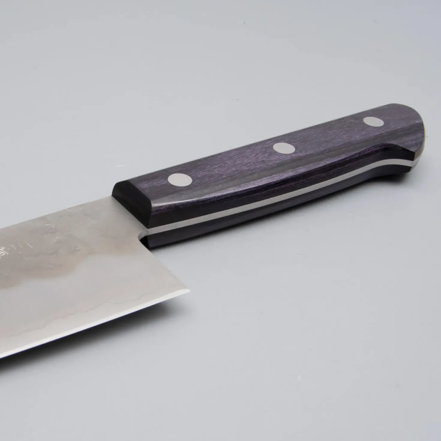 Tsunehisa Ginsan Nashiji Purple Gyuto 21 cm