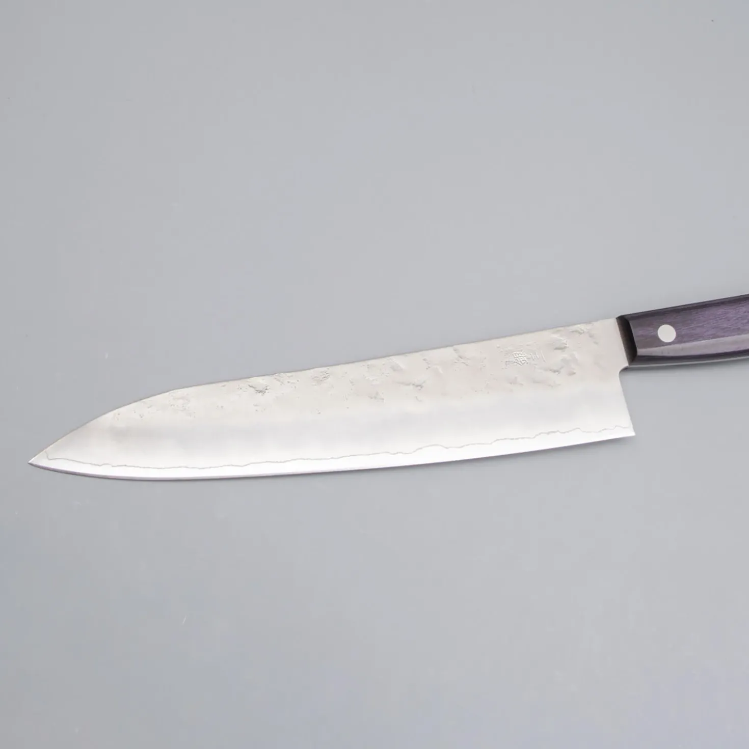 Tsunehisa Ginsan Nashiji Purple Gyuto 21 cm