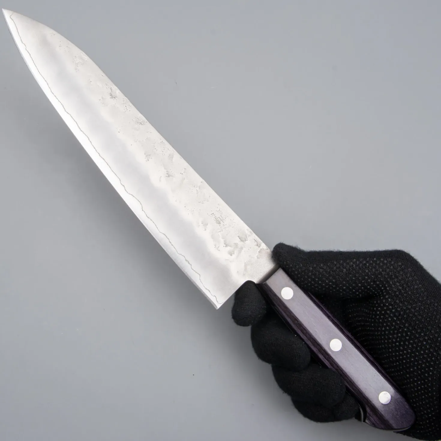 Tsunehisa Ginsan Nashiji Purple Gyuto 21 cm