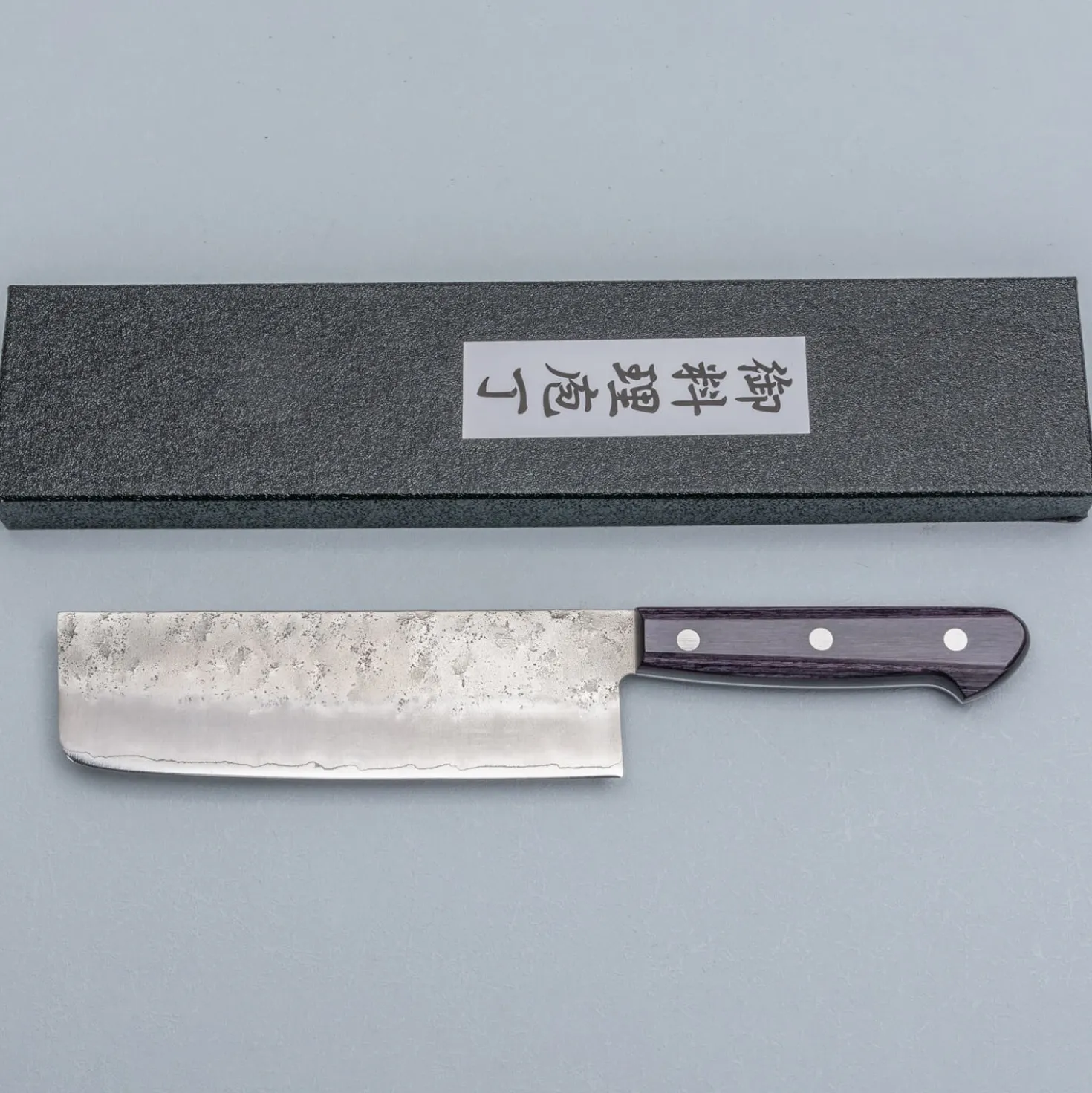 Tsunehisa Ginsan Nashiji Purple Nakiri 16.5 cm