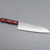 Tsunehisa Ginsan Nashiji Red Santoku 17 cm