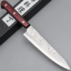 Tsunehisa Ginsan Nashiji Red Petty 13 cm