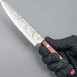 Tsunehisa Ginsan Nashiji Red Petty 13 cm