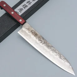 Tsunehisa Ginsan Nashiji Red Gyuto 21 cm