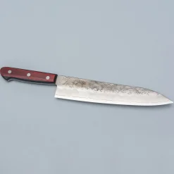 Tsunehisa Ginsan Nashiji Red Gyuto 21 cm
