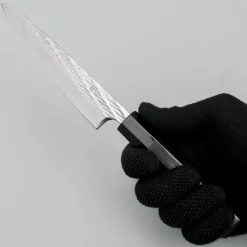 Tsunehisa Ginsan Nawame Damast Ebony Petty 13.5 cm