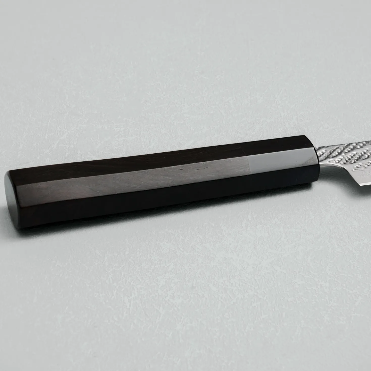 Tsunehisa Ginsan Nawame Damast Ebony Petty 13.5 cm