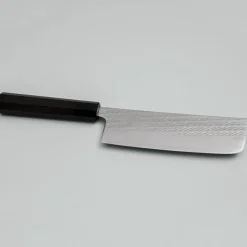 Tsunehisa Ginsan Nawame Damast Ebony Nakiri 16.5 cm