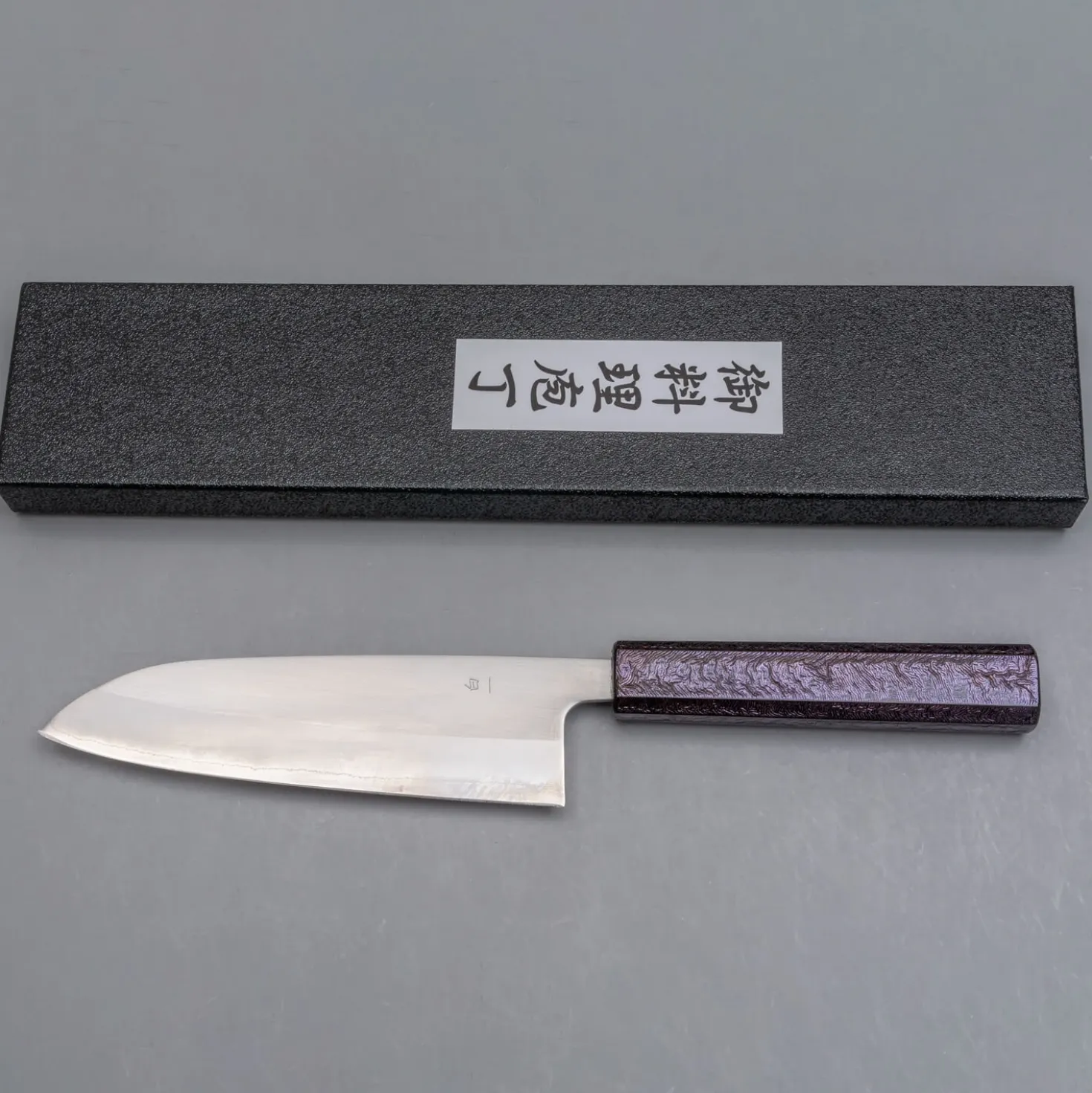 Tsunehisa Shirogami Lacquered Santoku