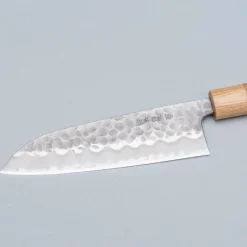Tsunehisa Shirogami Tsuchime Migaki Santoku 16.5 cm