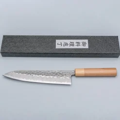 Tsunehisa Shirogami Tsuchime Migaki Gyuto 21 cm