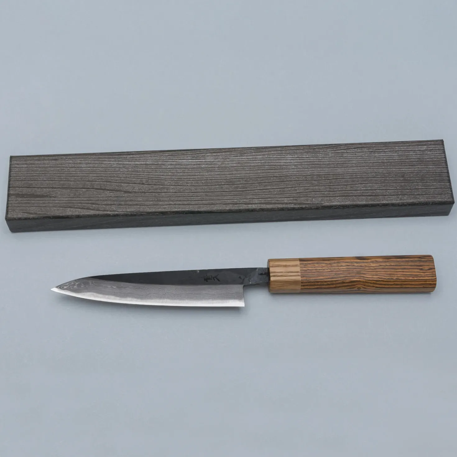 Tsutomu Kajiwara Damascus Bocote Petty 13 cm