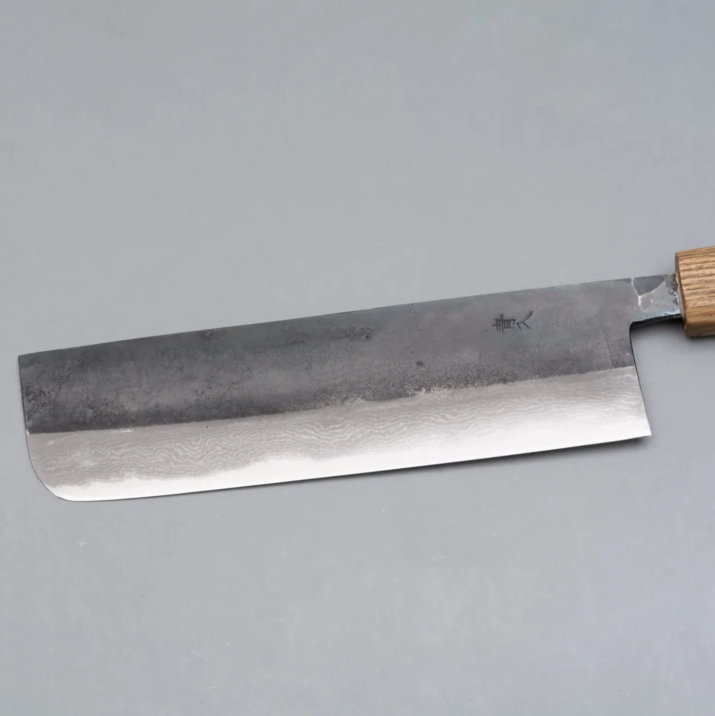 Tsutomu Kajiwara Damascus Bocote Nakiri 18 cm