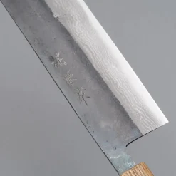 Tsutomu Kajiwara Damascus Bocote Nakiri 18 cm