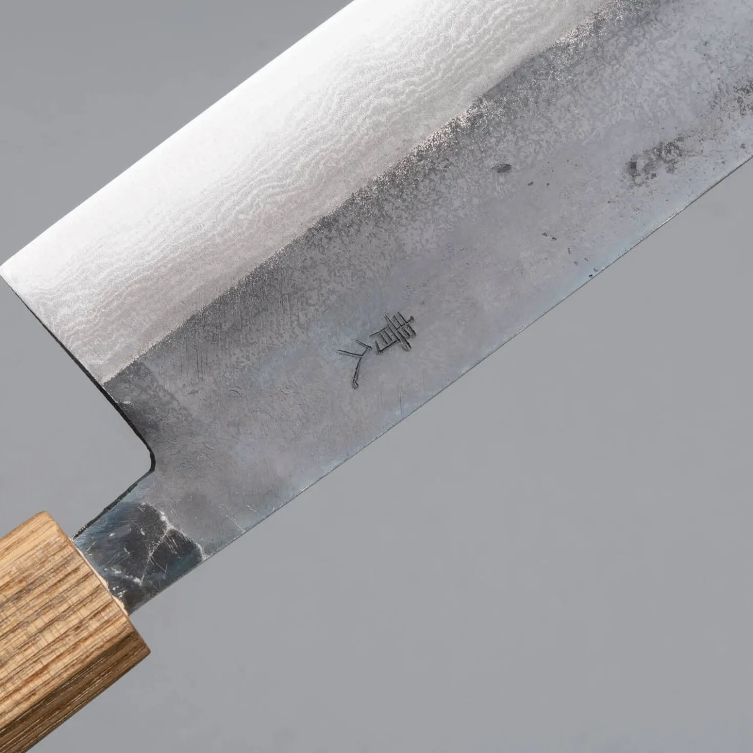 Tsutomu Kajiwara Damascus Bocote Nakiri 18 cm