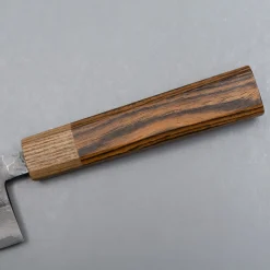 Tsutomu Kajiwara Damascus Bocote Nakiri 18 cm