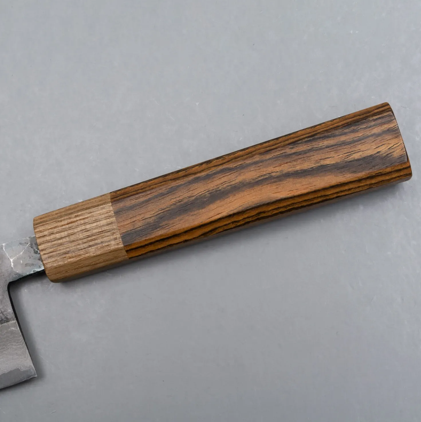 Tsutomu Kajiwara Damascus Bocote Nakiri 18 cm