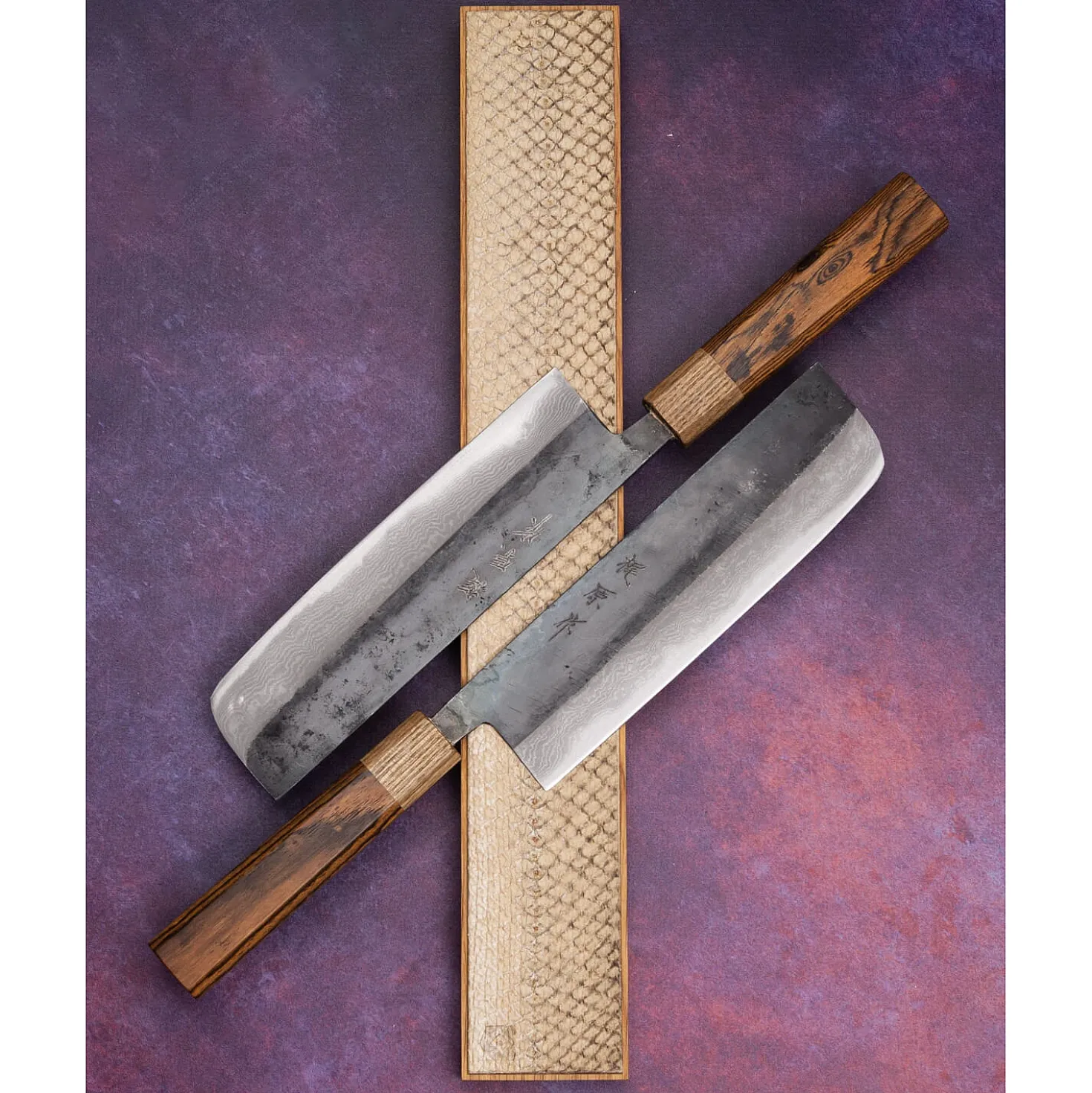 Tsutomu Kajiwara Damascus Bocote Bunka 18 cm