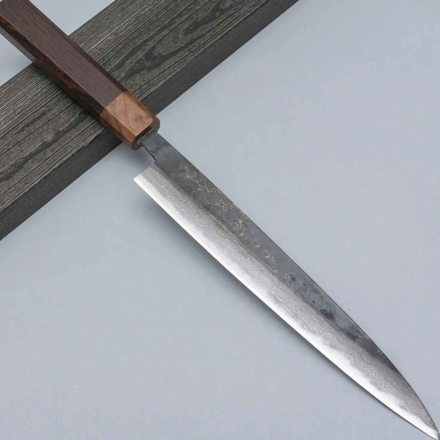 Tsutomu Kajiwara Damascus Sujihiki 24 cm