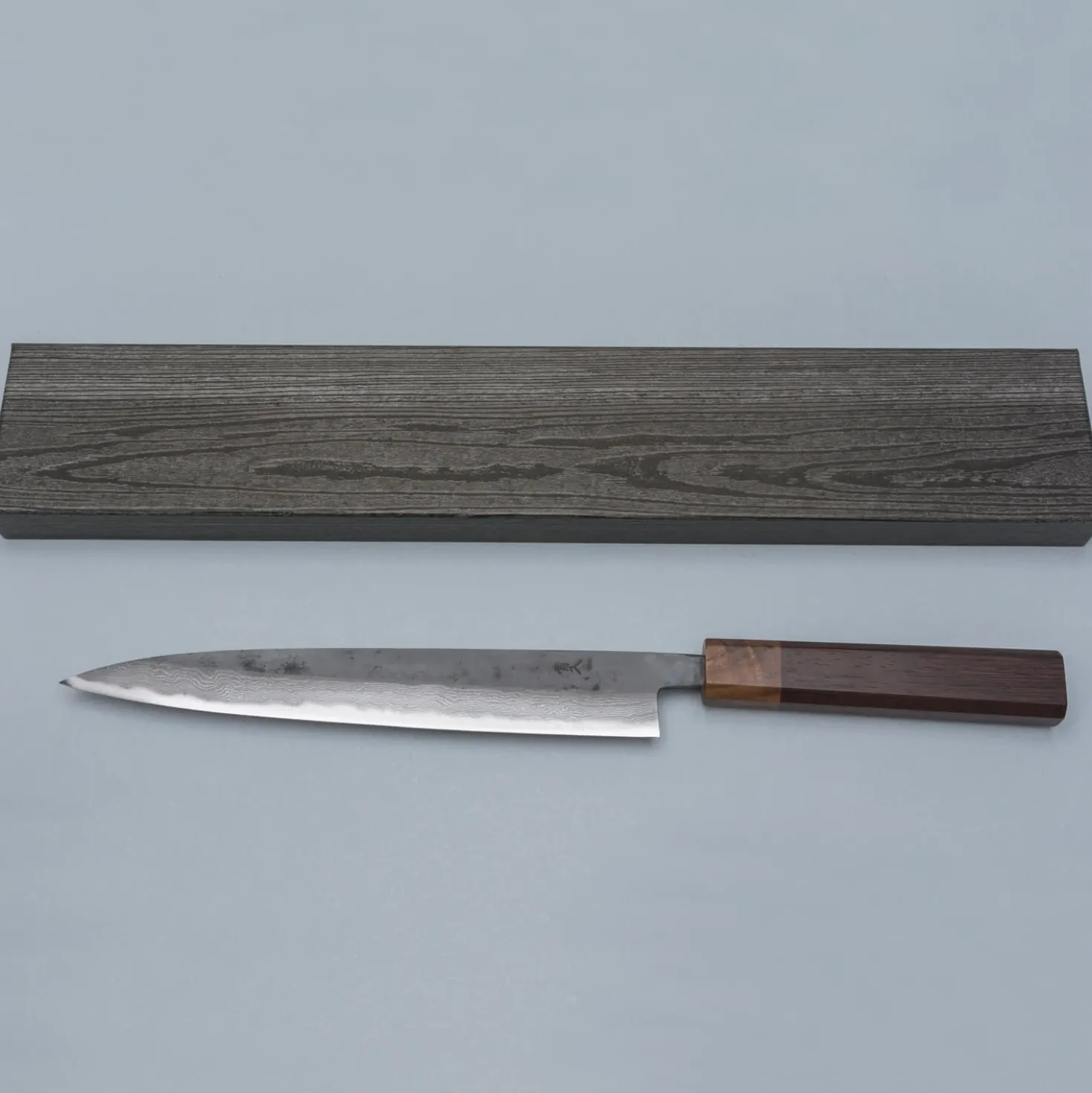 Tsutomu Kajiwara Damascus Sujihiki 24 cm