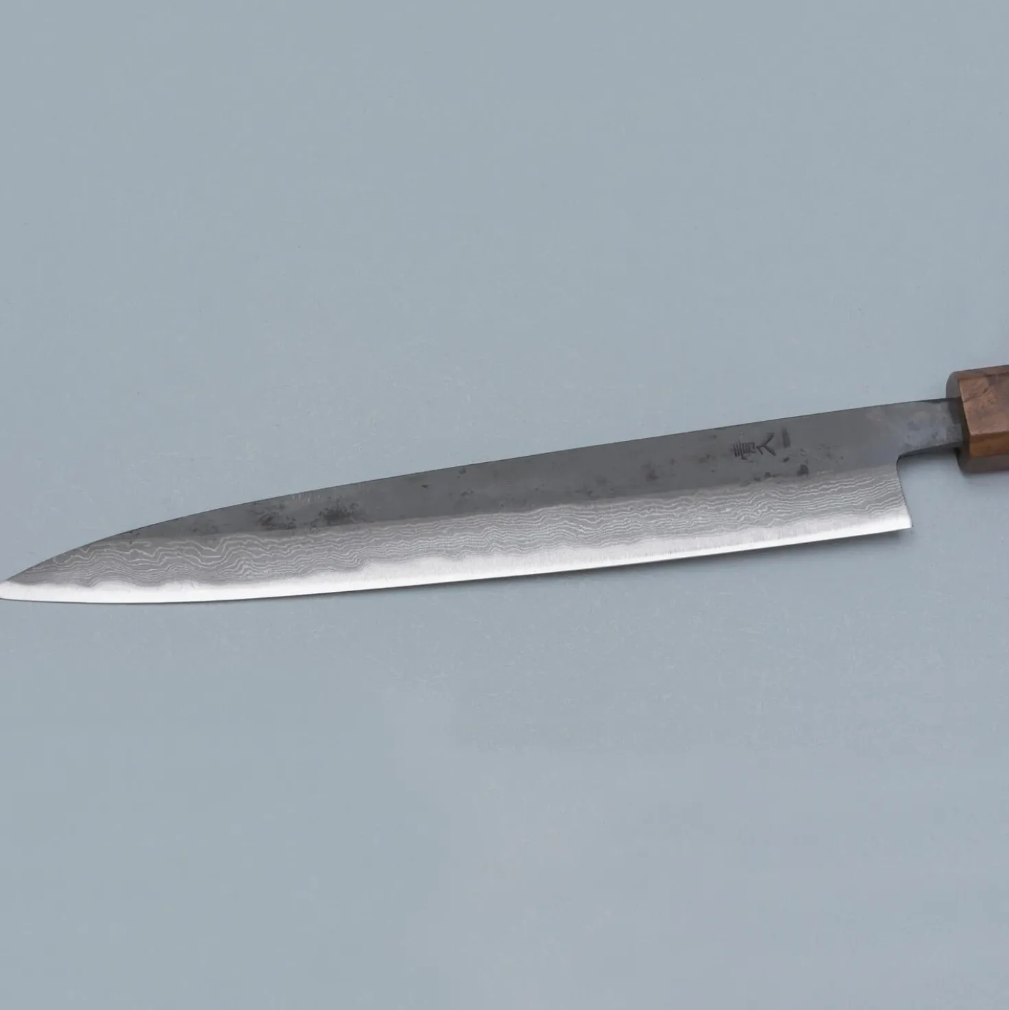 Tsutomu Kajiwara Damascus Sujihiki 24 cm