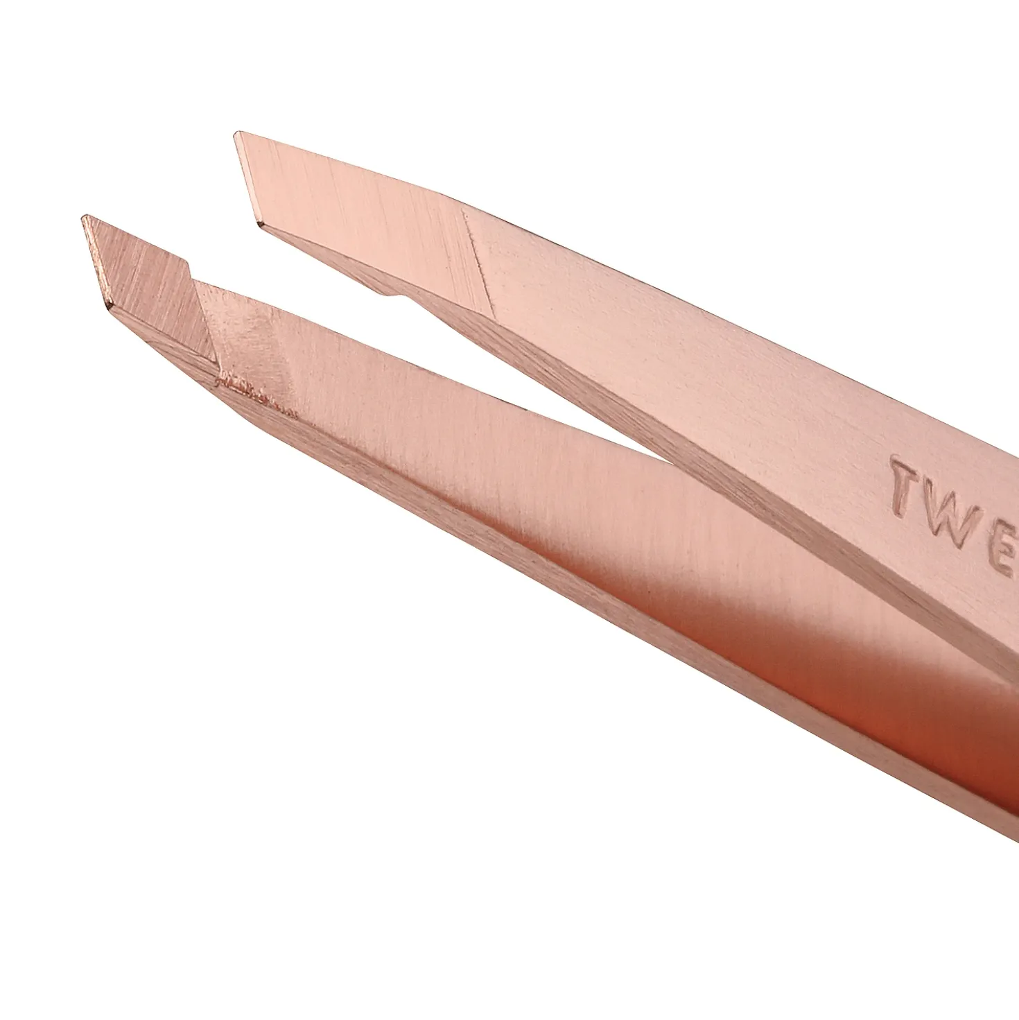 Tweezerman Slant Pincet Rose Goud