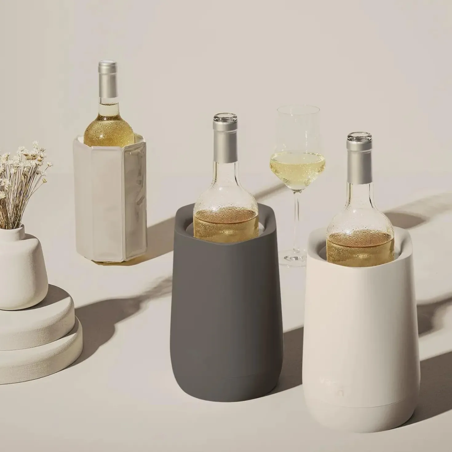Vacuvin Active Cooler Wine Hexo Graphite