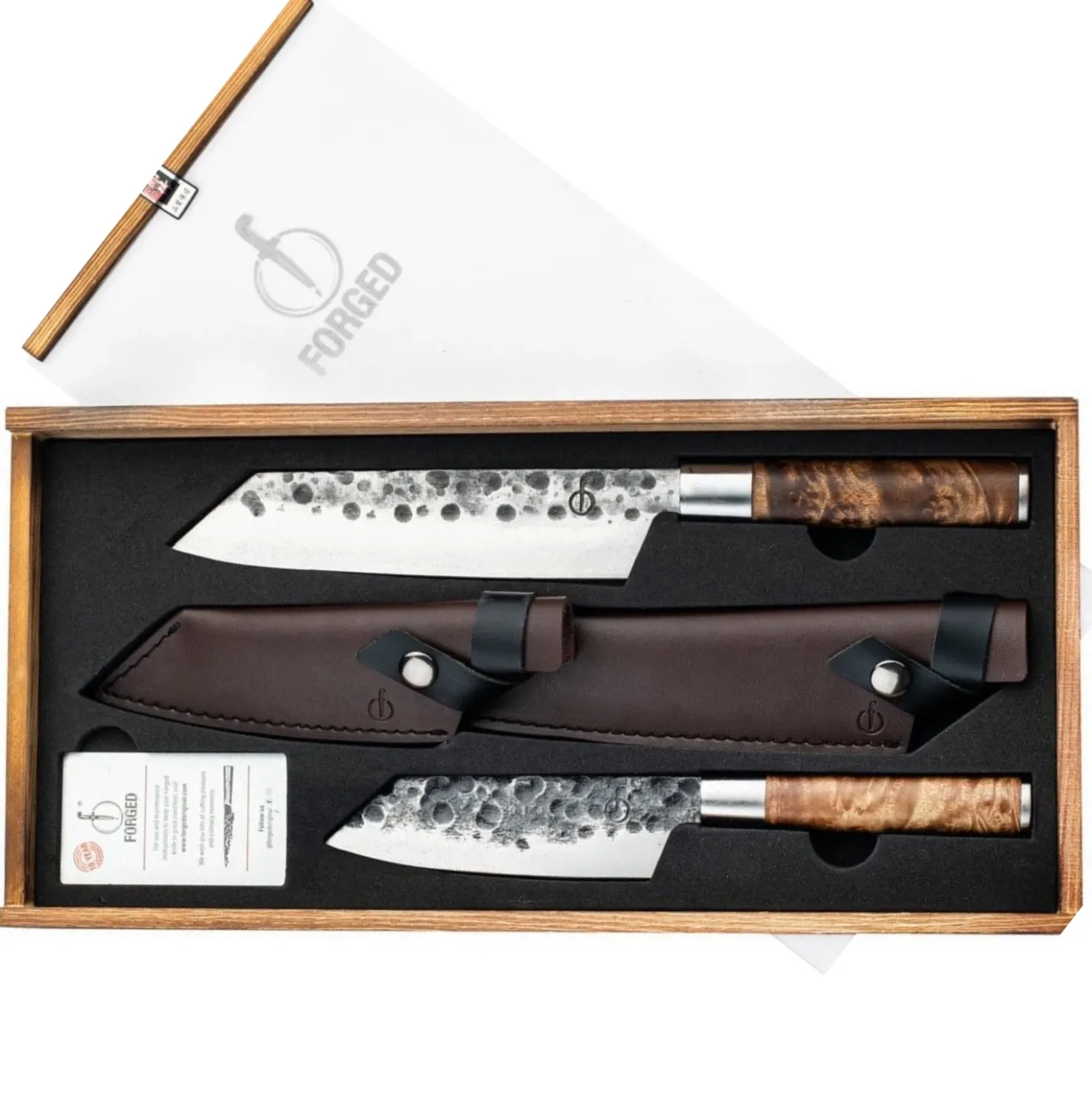 VG10 Forged Bunka Messenset Met Hoes