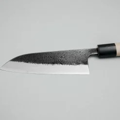 Wakui Shirogami #2 Kurouchi Santoku 16 cm