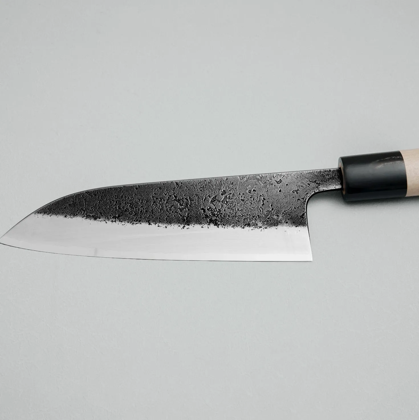 Wakui Shirogami #2 Kurouchi Santoku 16 cm