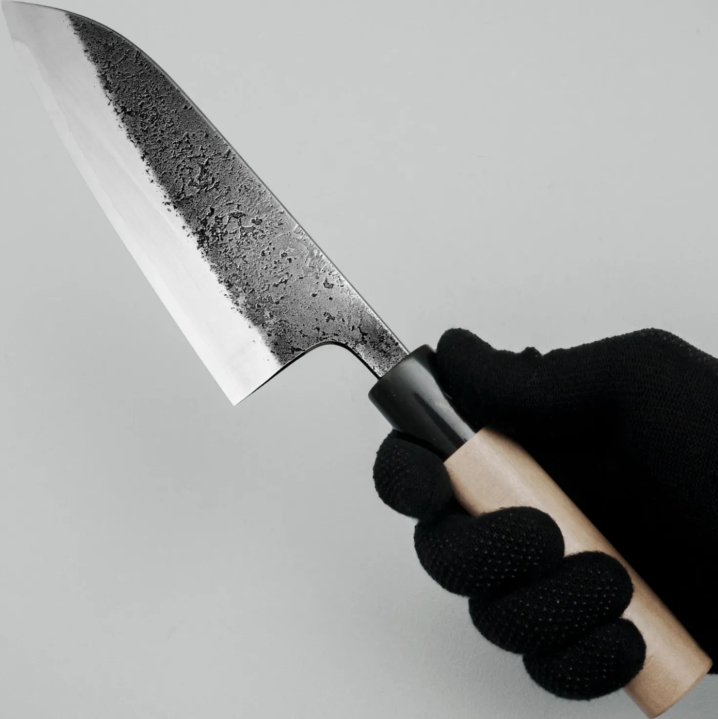Wakui Shirogami #2 Kurouchi Santoku 16 cm