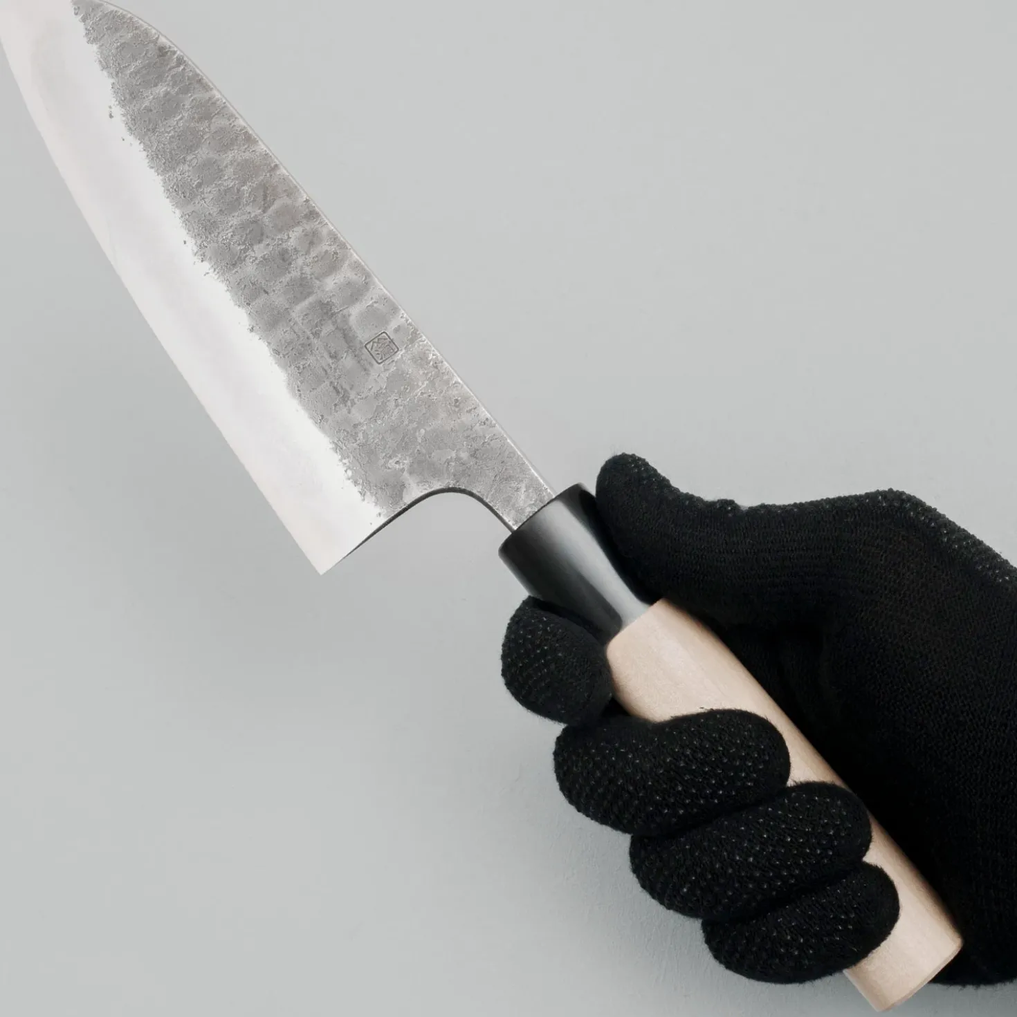 Wakui Shirogami #2 Tsuchime Kurouchi Santoku 16.5 cm