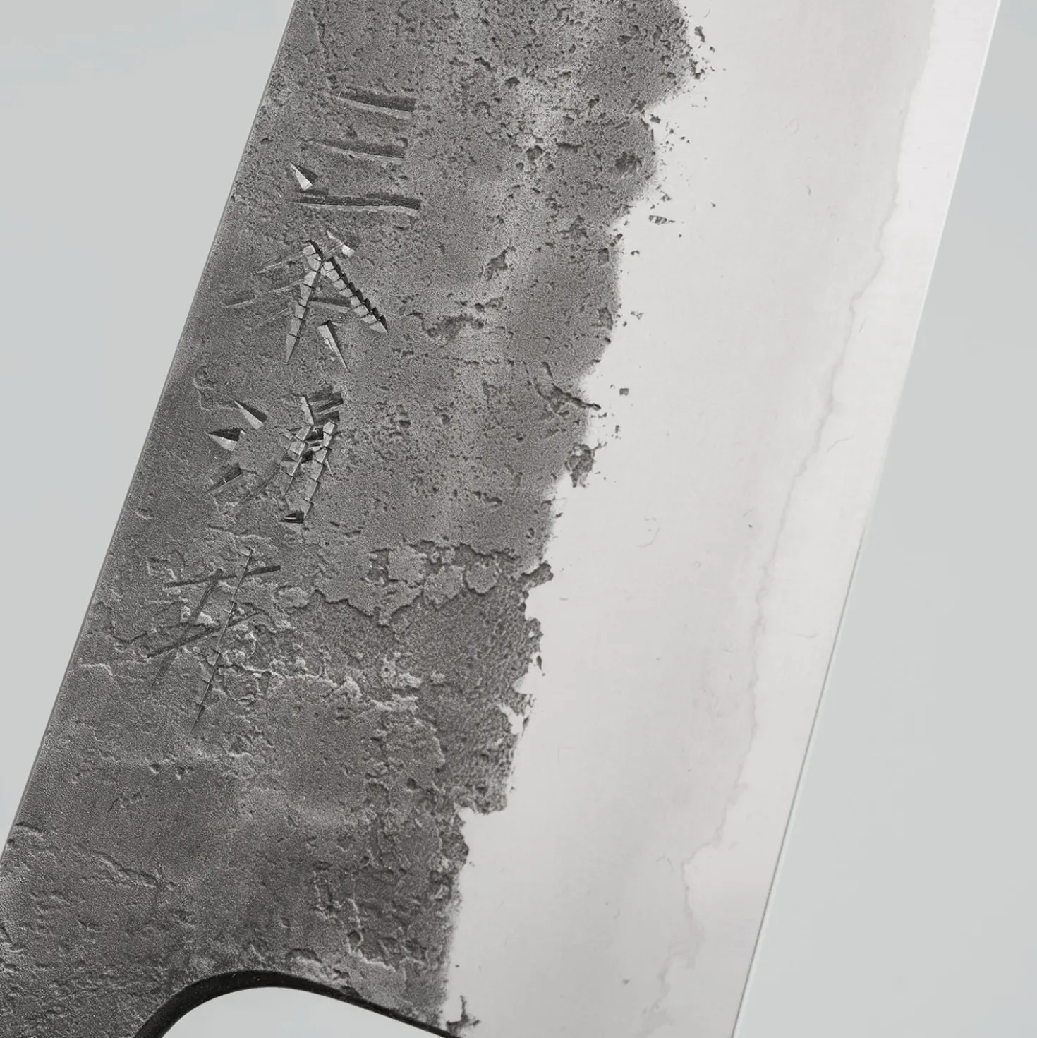 Wakui Shirogami #2 Tsuchime Kurouchi Santoku 16.5 cm