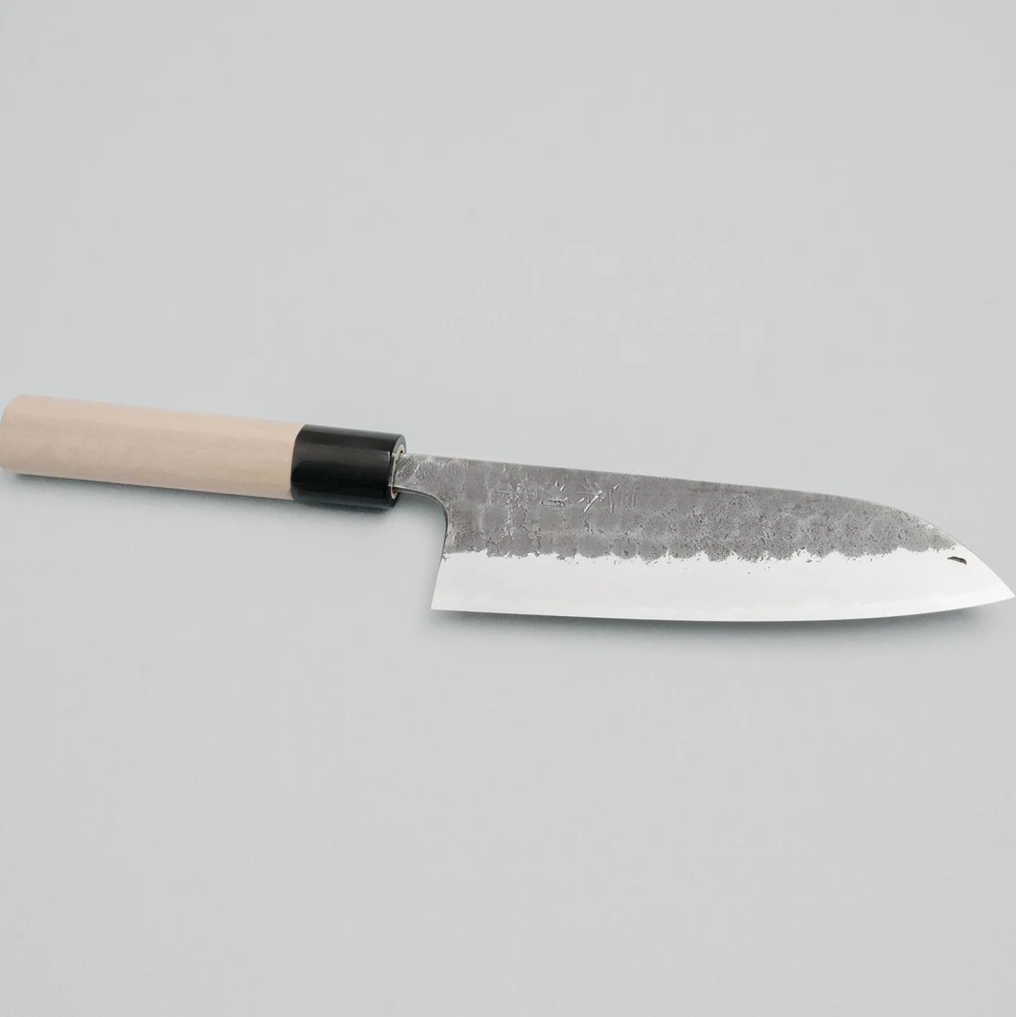 Wakui Shirogami #2 Tsuchime Kurouchi Santoku 16.5 cm