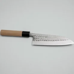 Wakui Shirogami #2 Tsuchime Migaki Santoku 16.5 cm