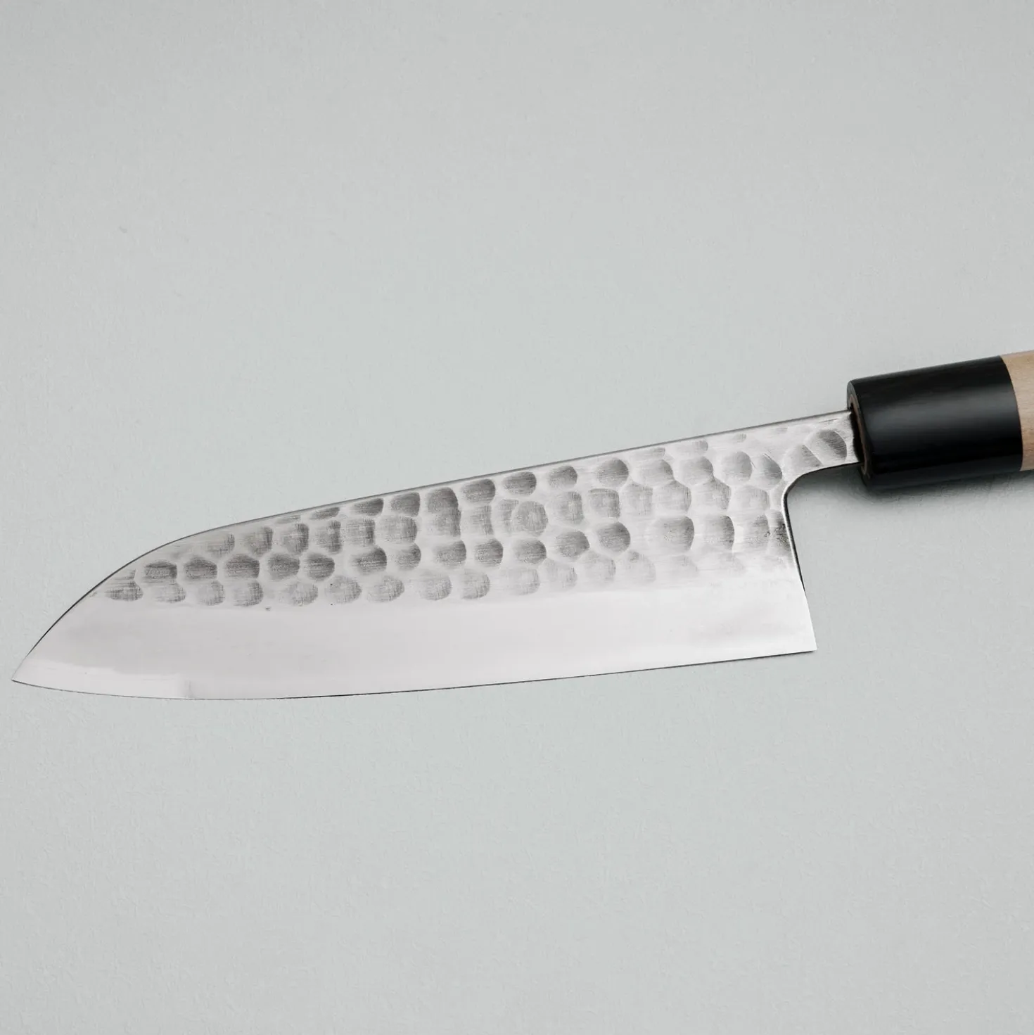 Wakui Shirogami #2 Tsuchime Migaki Santoku 16.5 cm