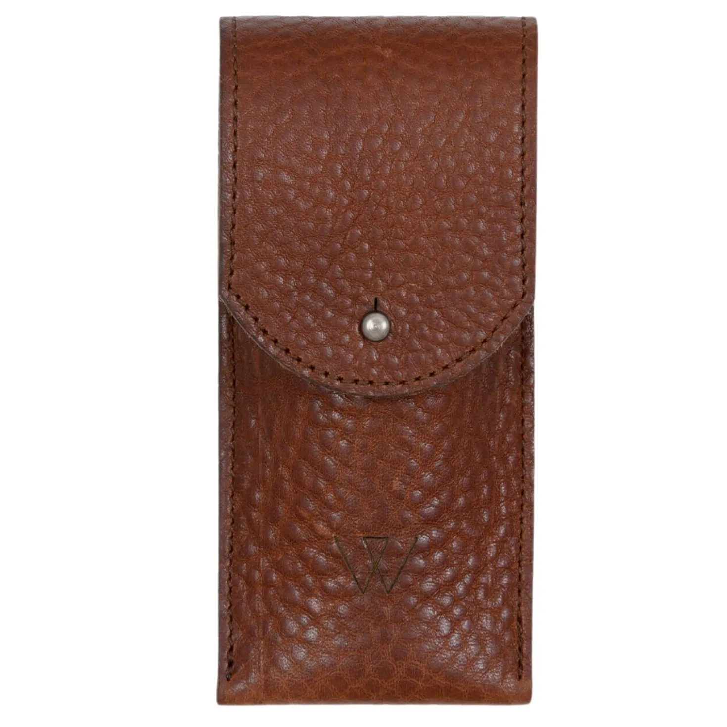 Wunschleder Leren Riemetui Cognac