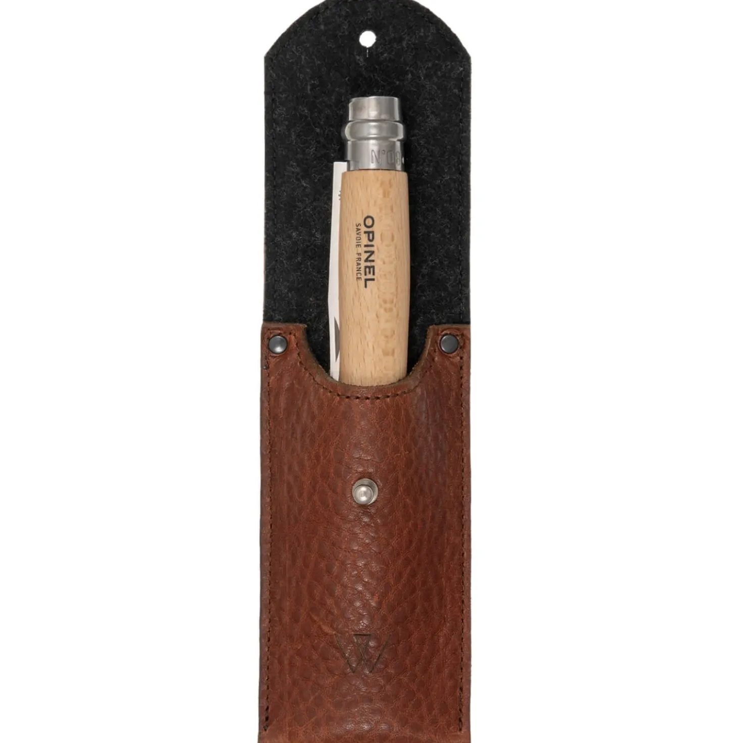 Wunschleder Leren Riemetui Cognac