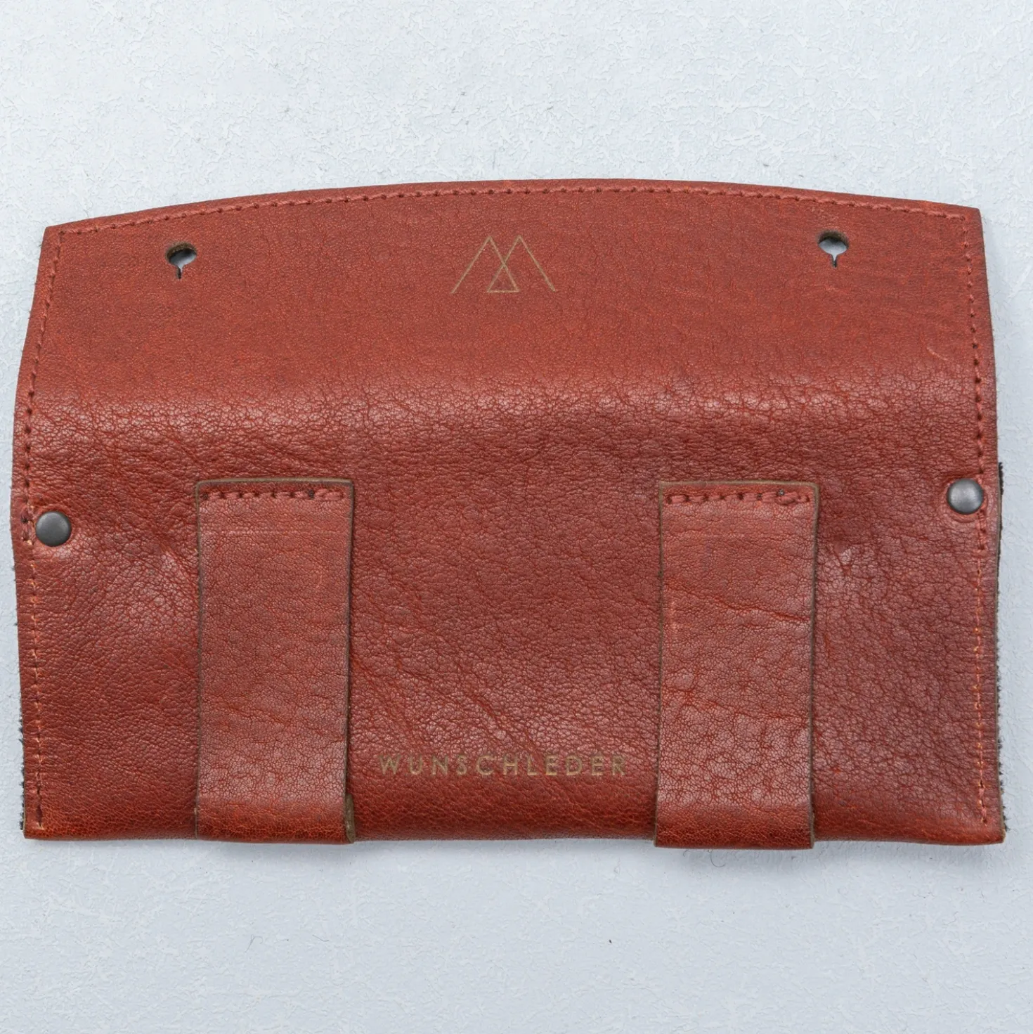 Wunschleder Leren Riemetui Cognac