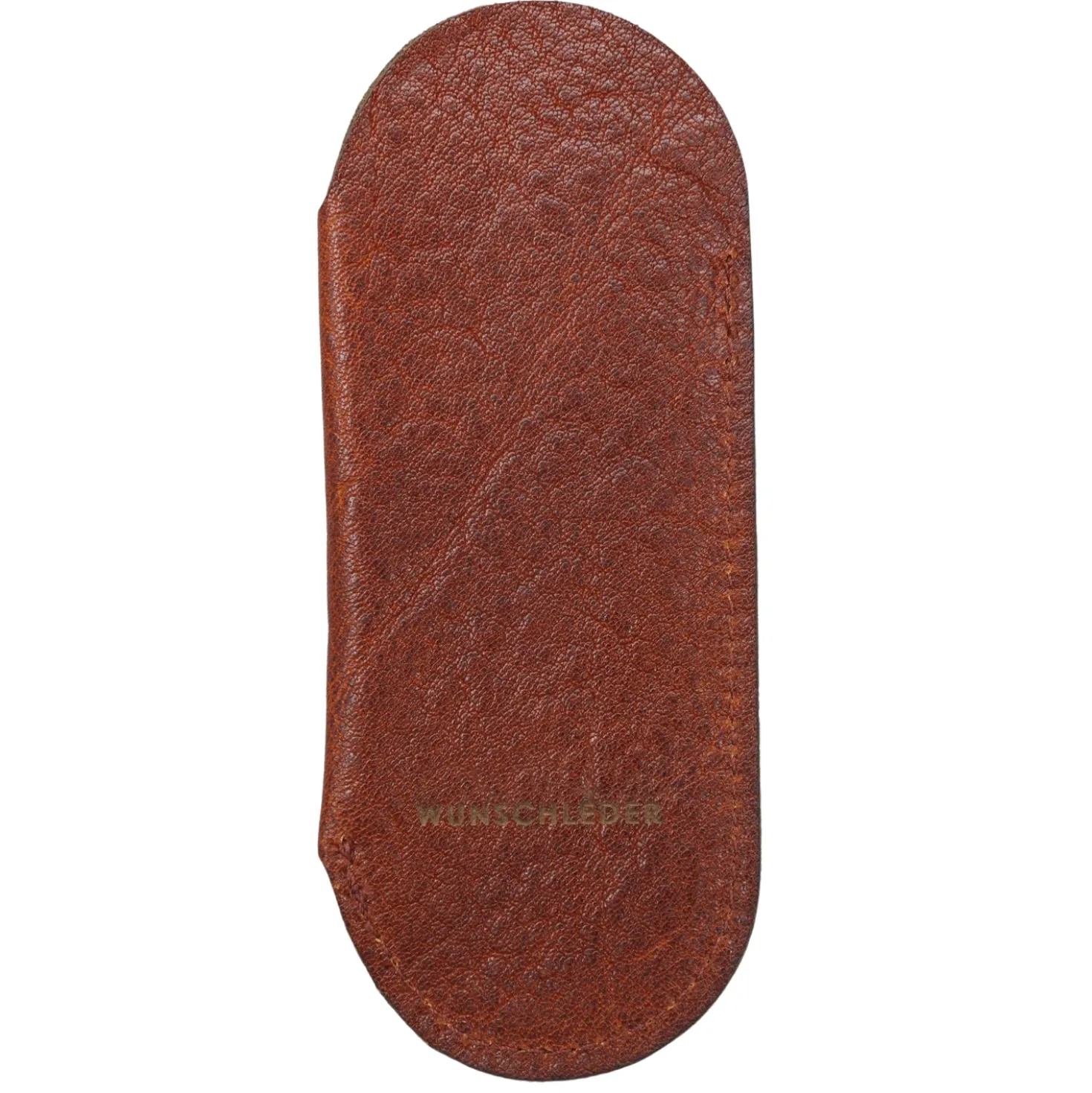 Wunschleder Leren Zakmesetui Cognac