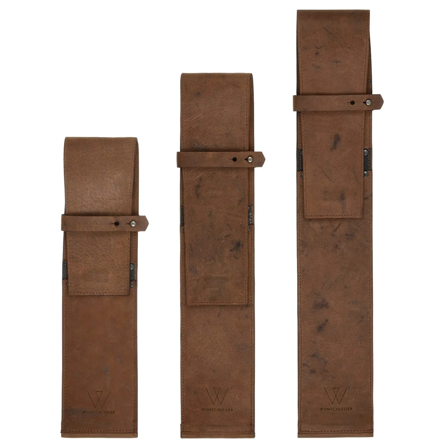 Wunschleder Mesbeschermer Paardenleer Cognac Met Kevlar 25 cm