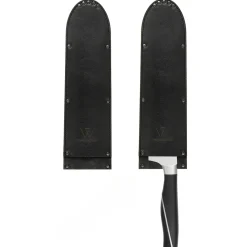 Wunschleder Mesbeschermer Rundleer Zwart 30 cm