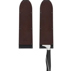 Wunschleder Mesbeschermer Rundleer Bruin Met Kevlar 25 cm