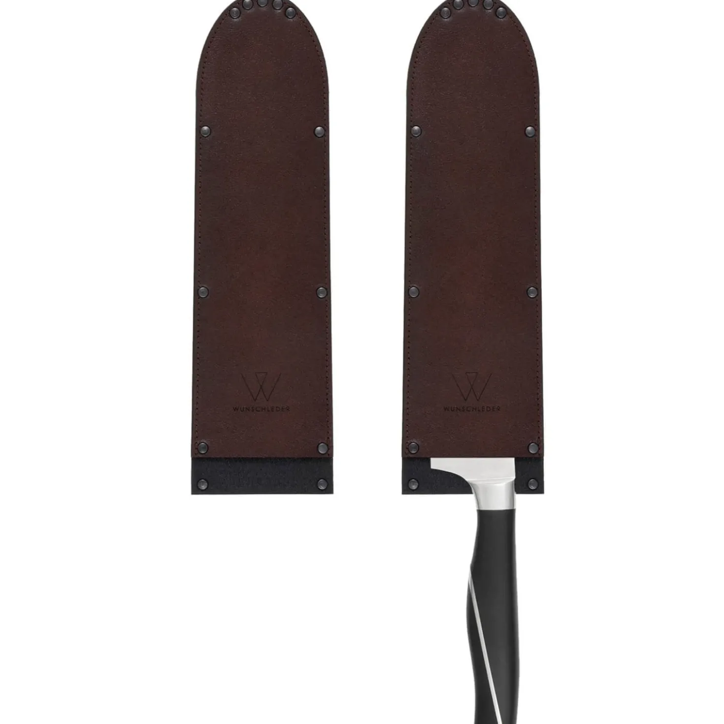 Wunschleder Mesbeschermer Rundleer Bruin Met Kevlar 25 cm