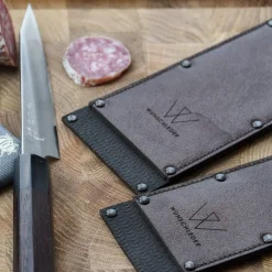 Wunschleder Mesbeschermer Rundleer Bruin Met Kevlar 25 cm