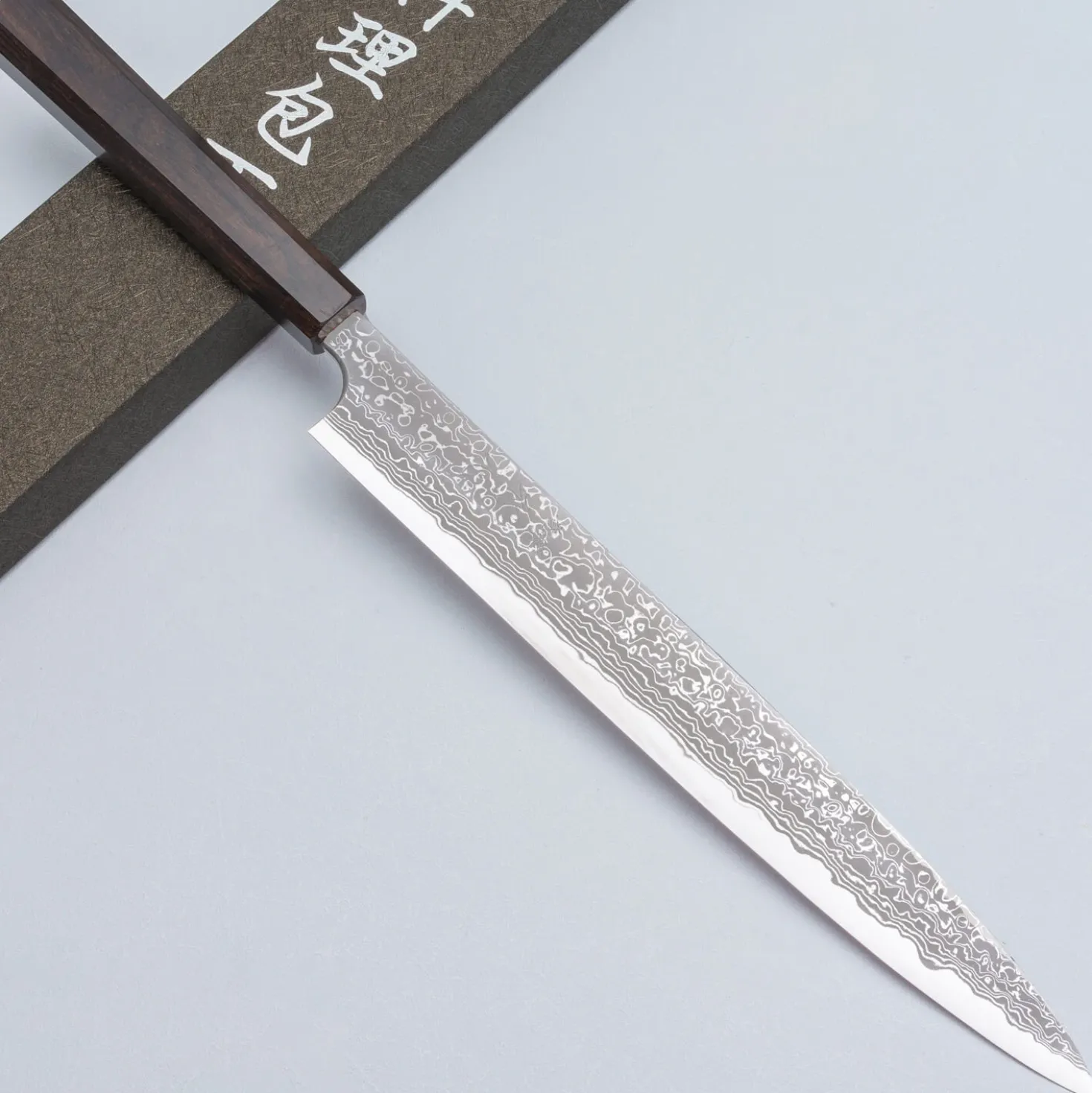 Yauji Yoshihiro Aogami #2 Damast Yanagiba 27 cm