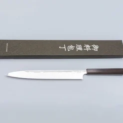 Yauji Yoshihiro Aogami #2 Damast Yanagiba 27 cm