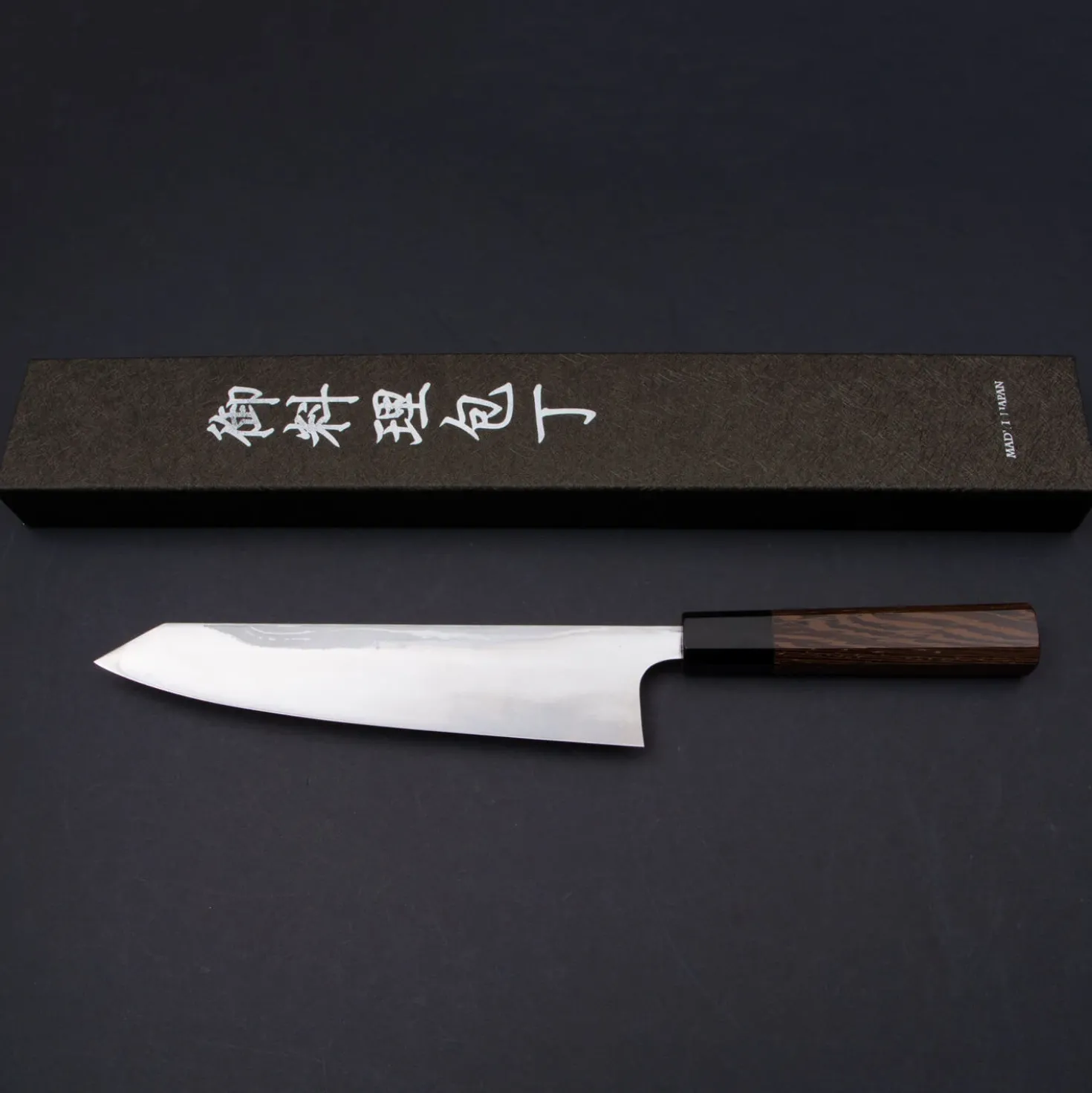 Yauji Yoshihiro Aogami #2 Damast Single Bevel Kiritsuke 210
