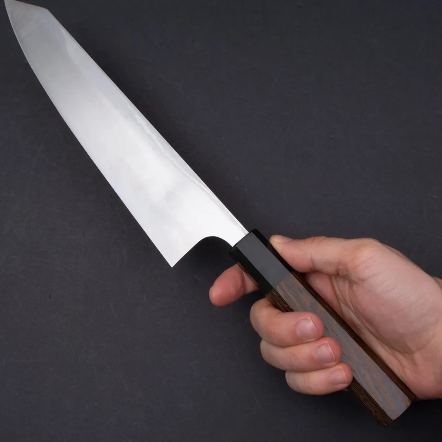 Yauji Yoshihiro Aogami #2 Damast Single Bevel Kiritsuke 210